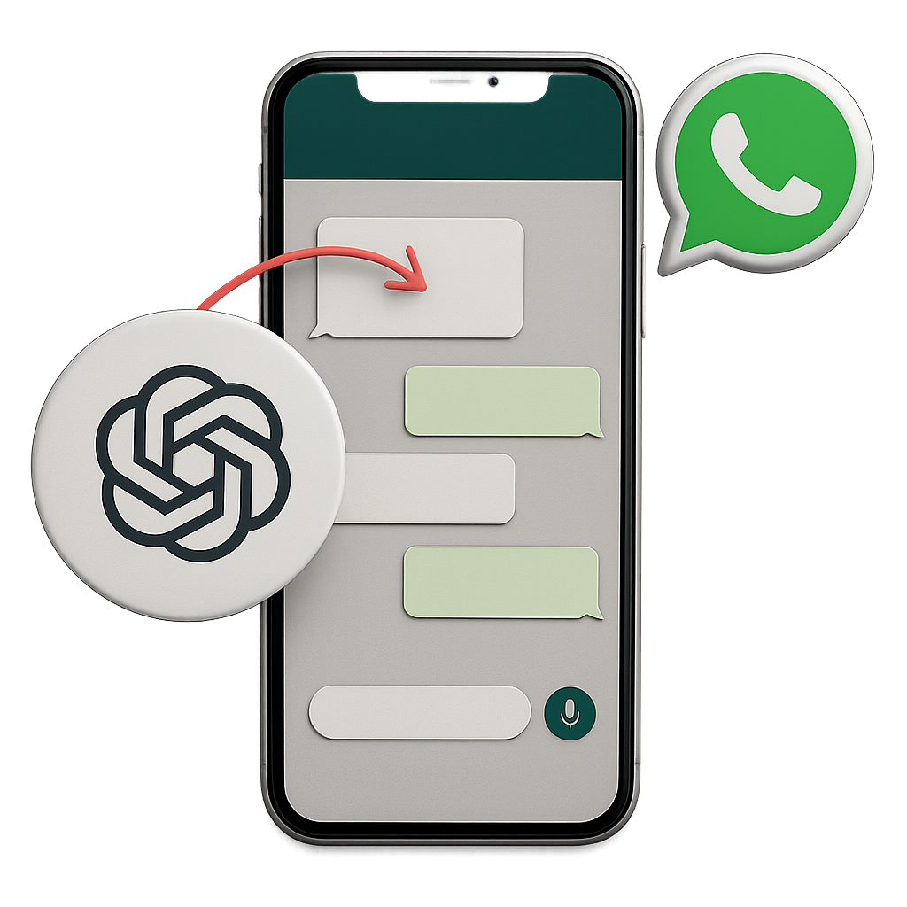 Vista previa chat IA WhatsApp